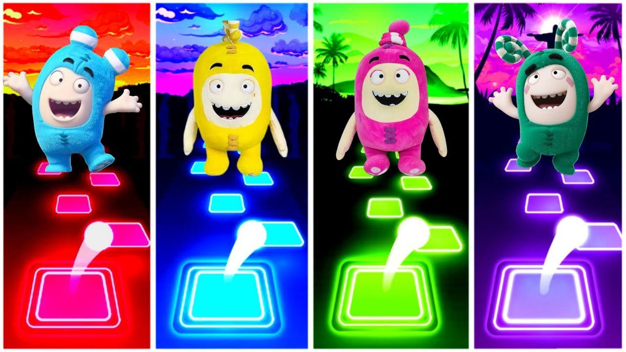 Oddbods - Oddbods -Oddbods - Oddbods - Tiles Hop Edm Rush Game. 
