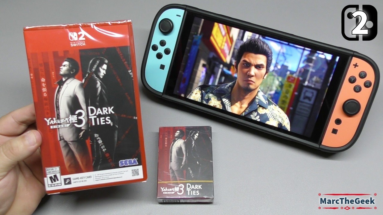 Распаковка и геймплей Yakuza Kiwami 3 и Dark Ties на Nintendo Switch 2