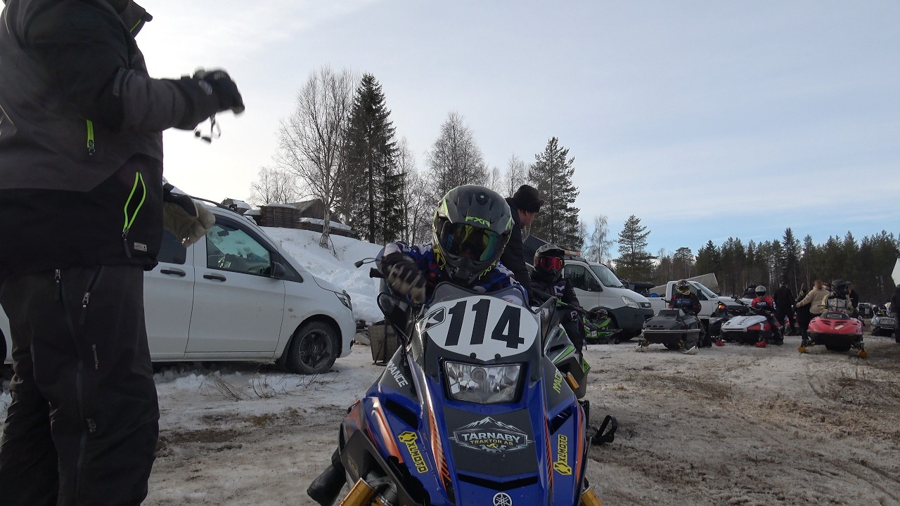 Snöskotercross Burkarcupen i Gargnäs 2026. En legendarisk plats för skotercross Yamaha Ski-doo Lynx