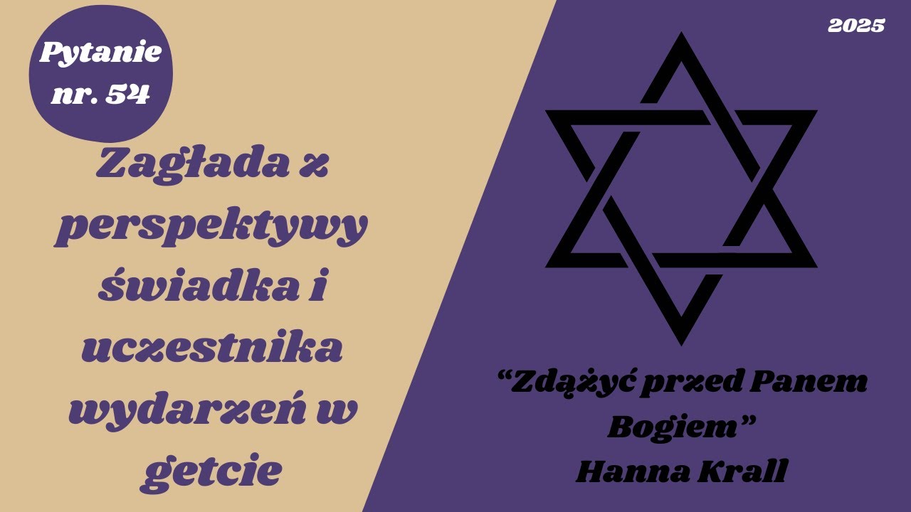 Matura ustna: Zagłada z perspektywy świadka i uczestnika wydarzeń w getcie- Hanna Krall #matura2025