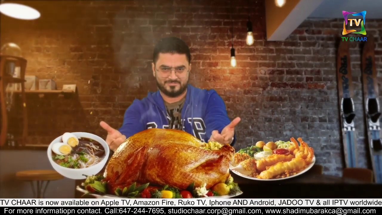 Studio Chaar Presents "Canadian Cooking Show" with Fawad  on Tv Chaar -today recipe by NOOR KITCHEN