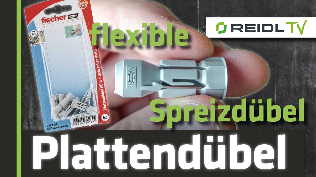 Plattend&uuml;bel Fischer PB - Der flexible Spreizd&uuml;bel mit hoher Montagesicherheit [German]