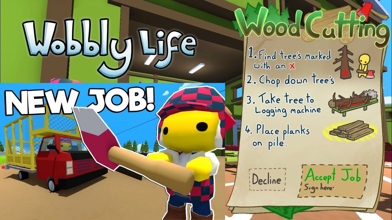 Let's Go Firefighting and Woodcutting | *TIPS & TRICKS*  Wobbly Life | Vio Via TV
