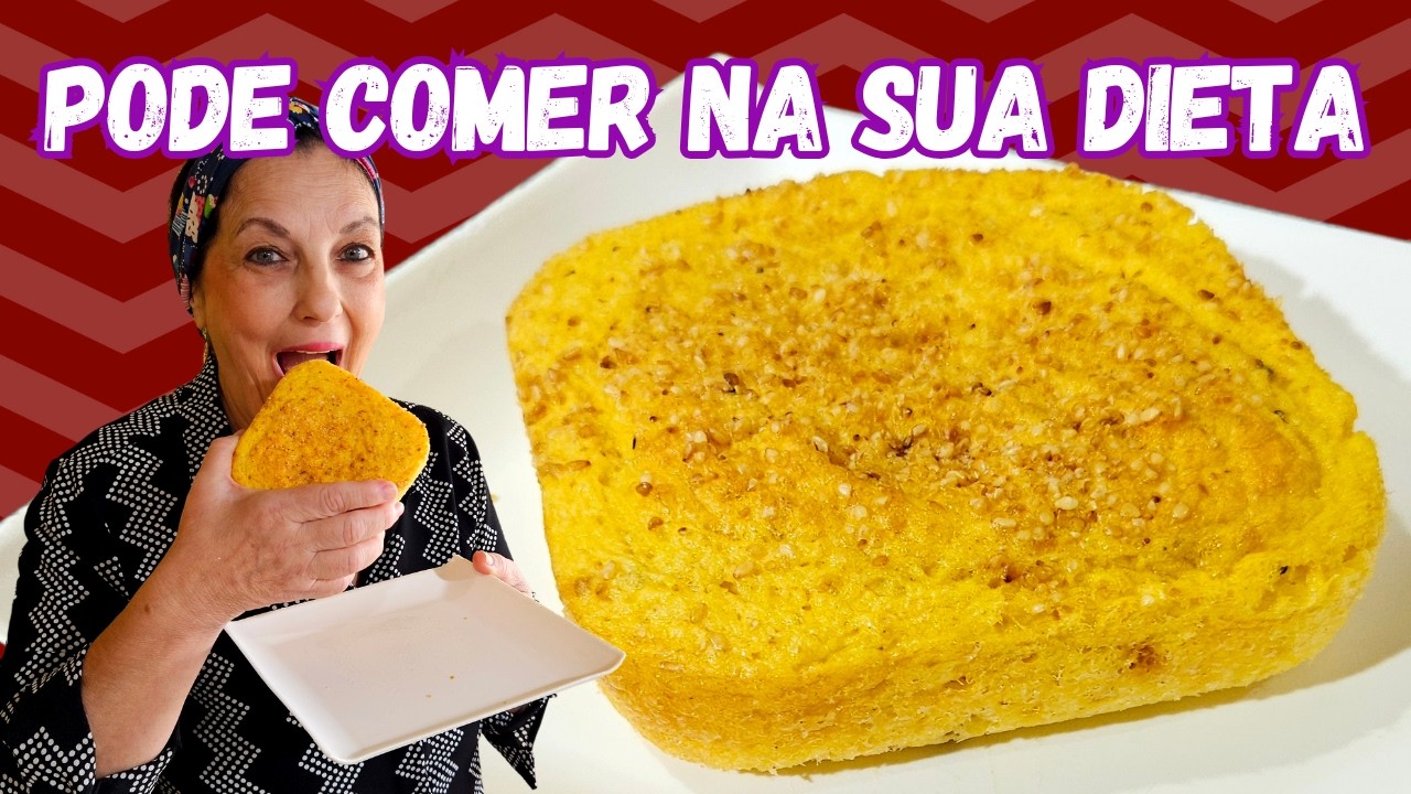 O PÃO LOW CARB QUE FINALMENTE NÃO ESFARELA (Receita Fácil)