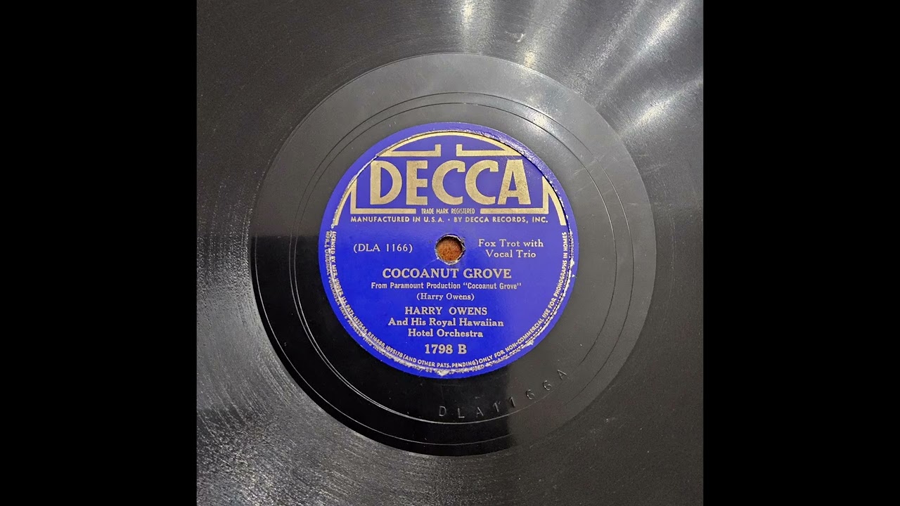 Cocoanut Grove - Harry Owens and His Orchestra (1938)