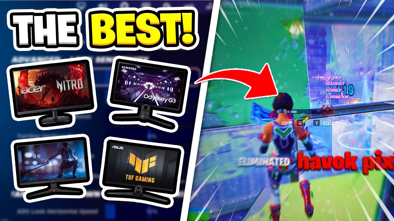 Лучшие игровые мониторы для соревновательного Fortnite! (2026!)