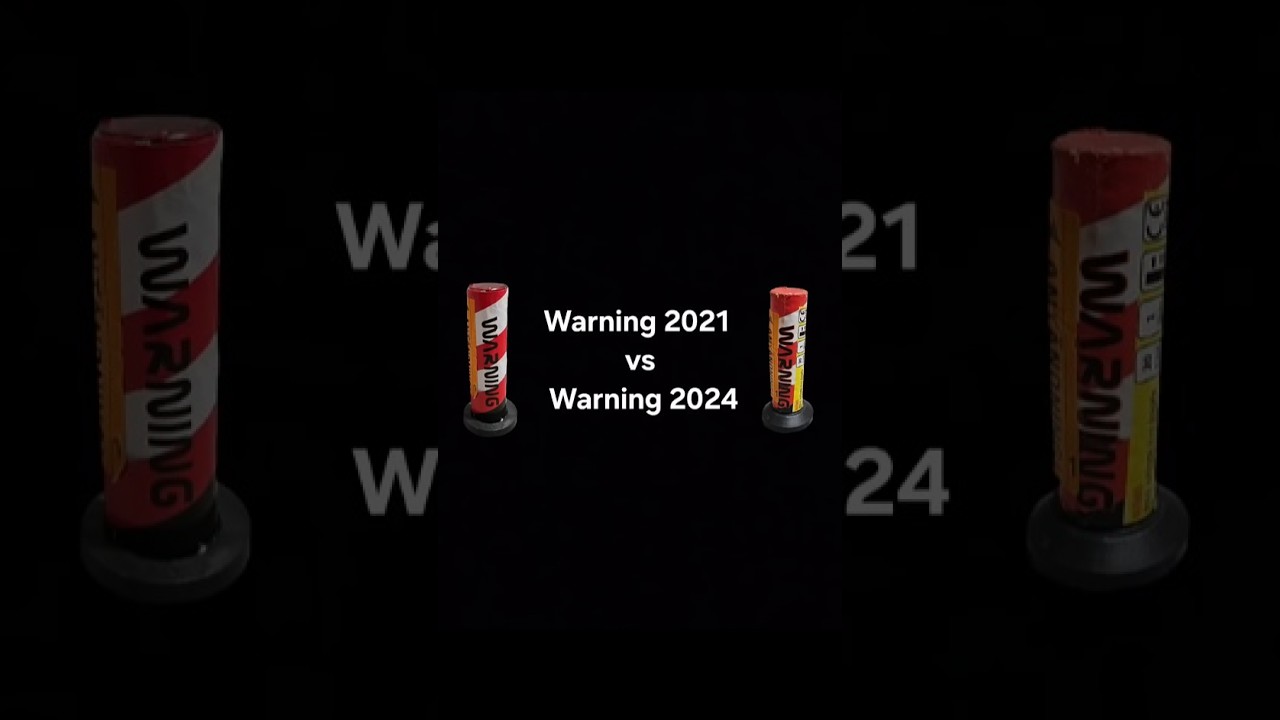 Air bomb test: Warning 2021 vs Warning 2024! Fr&aring;n @4verkerier  #pyro #fyrverkerier #fireworks