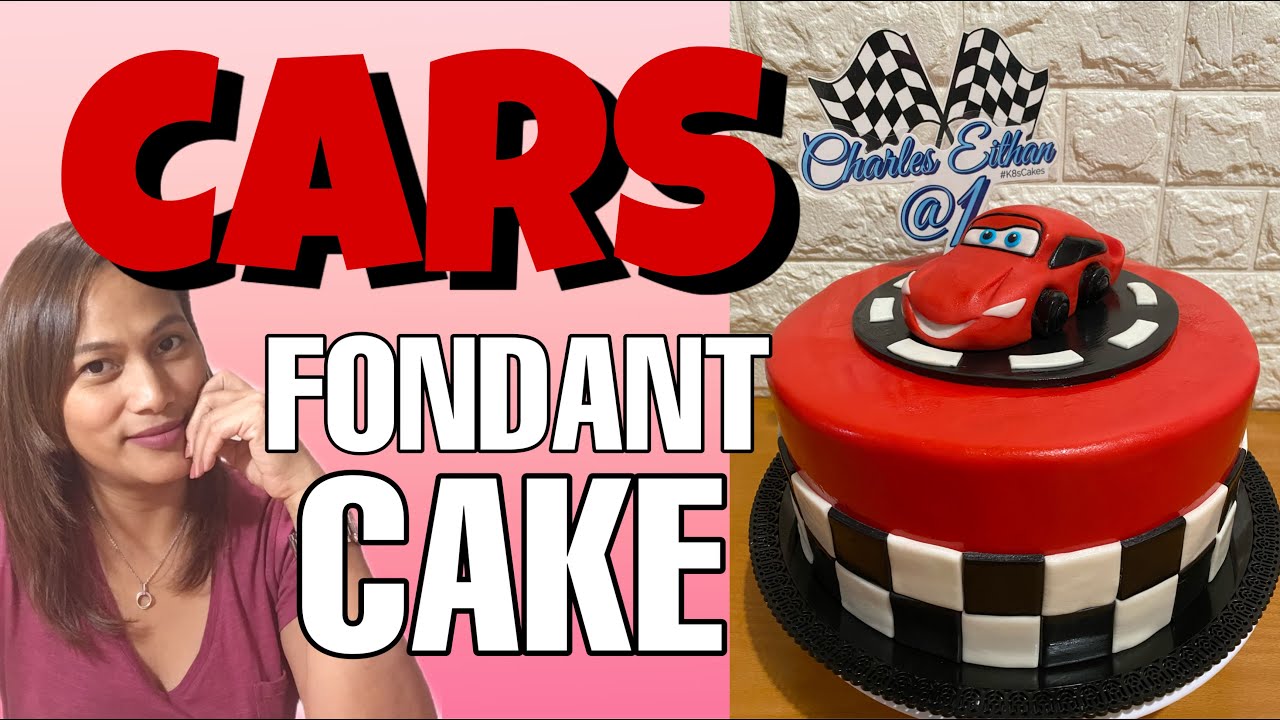 CARS FONDANT CAKES TUTORIAL/ easy step by step cars cake toppers