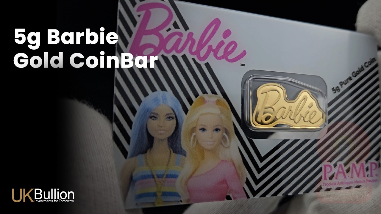 5g Barbie Gold Coin Bar - Global Icon in Gold