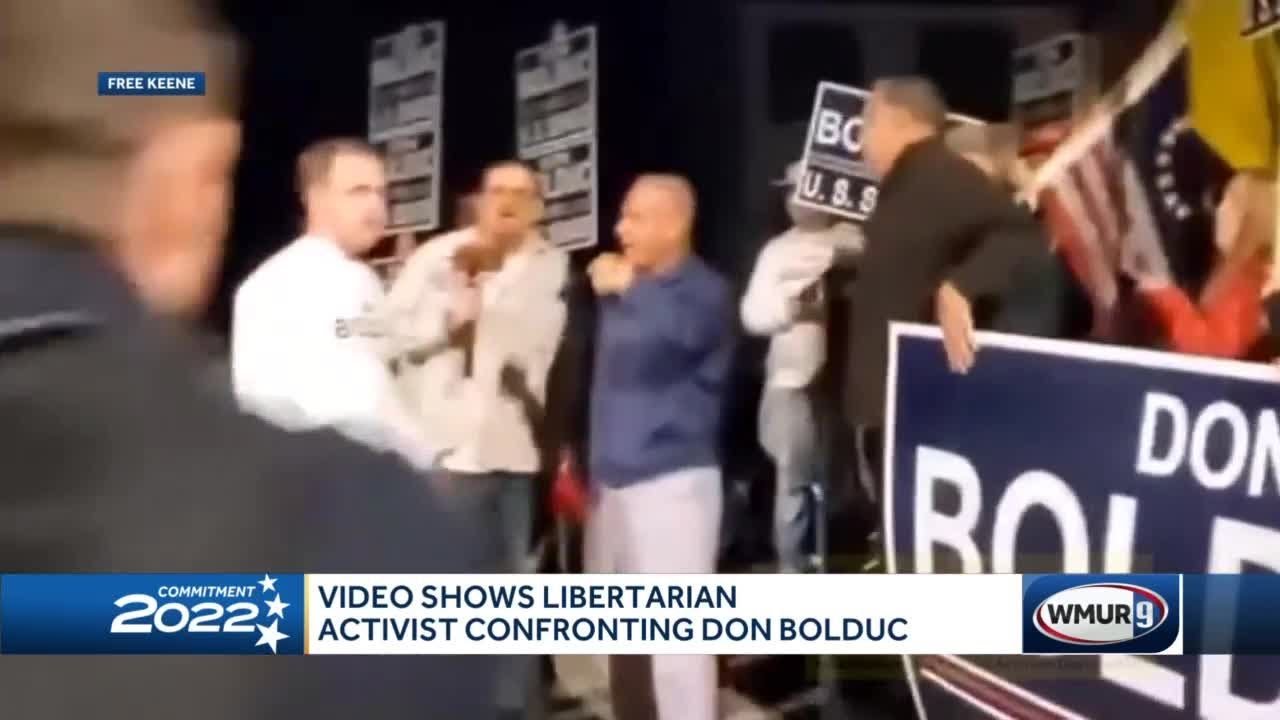 Video shows incident with Libertarian activist, Bolduc