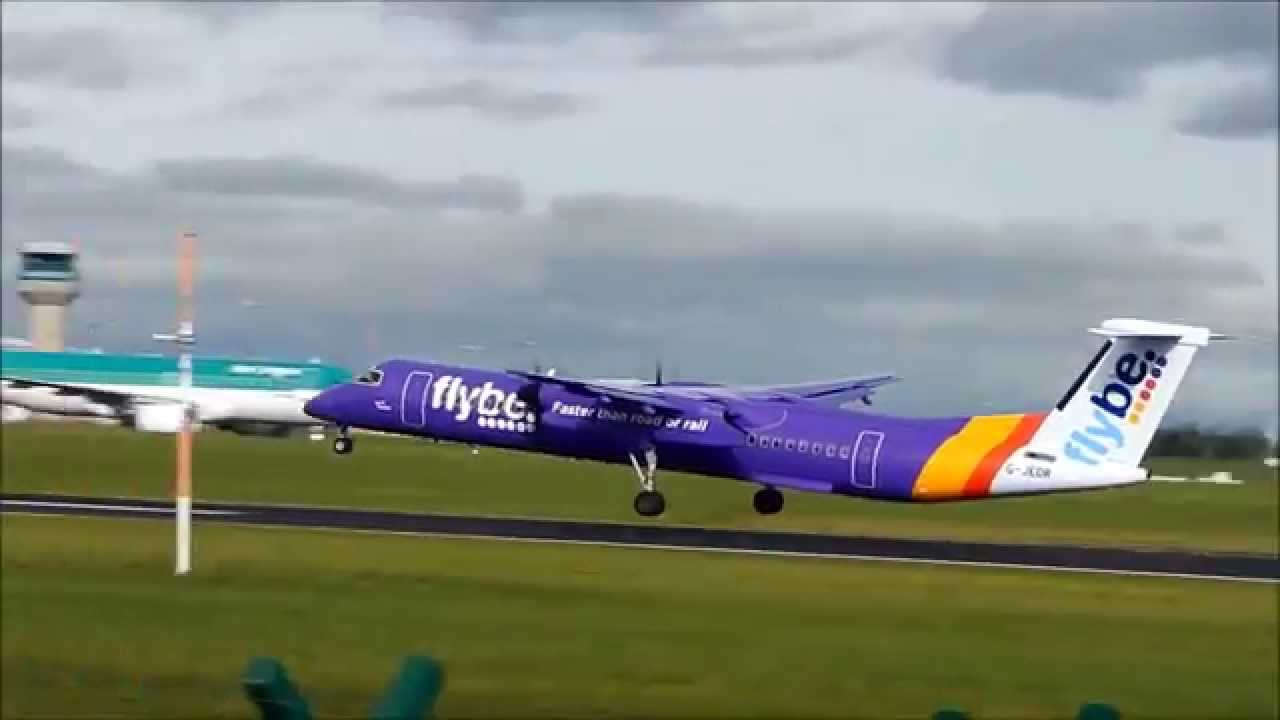 **Purple Livery** Flybe Dash-8 Q400's Take-Off's & Landings at Dublin Airport!!(HD)