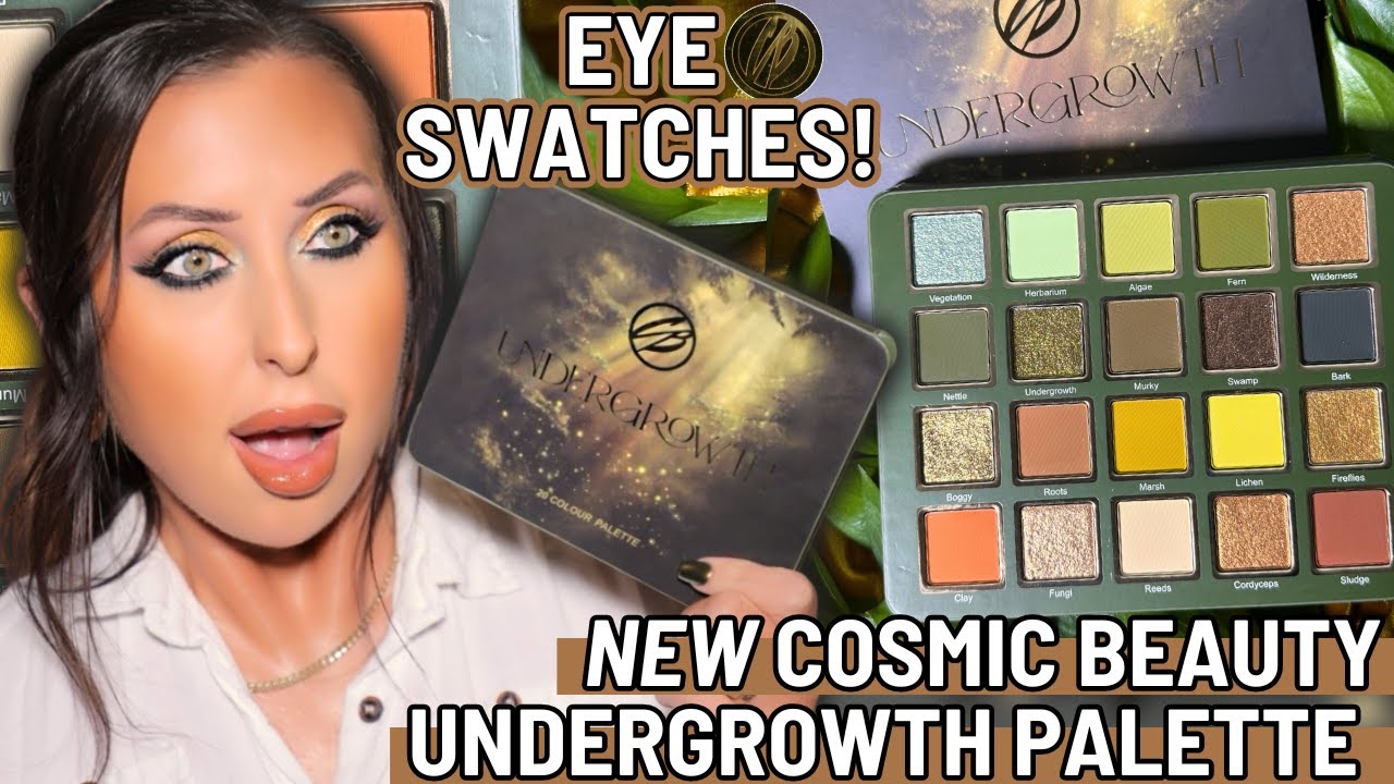 NEW Cosmic Beauty Undergrowth Palette! Eye swatches, 3 Fall Looks, & Review | Cosmic Brushes