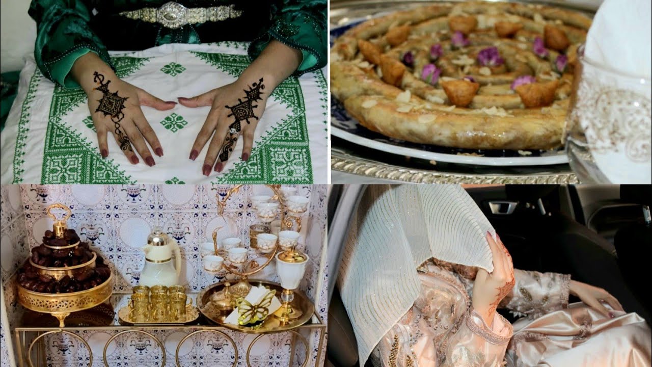 حفلة عقد قران بكل تفاصيلها و تقاليدها المغربية (حناء،دفوع،عشاء،..)