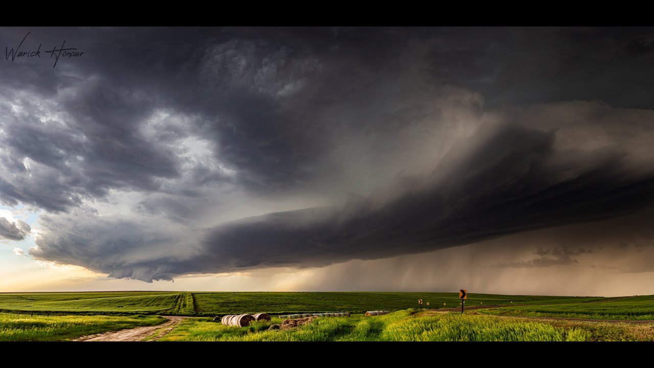 Storm Time-lapse Film including Anticyclonic Tornado (Great Plains USA, June 2019)