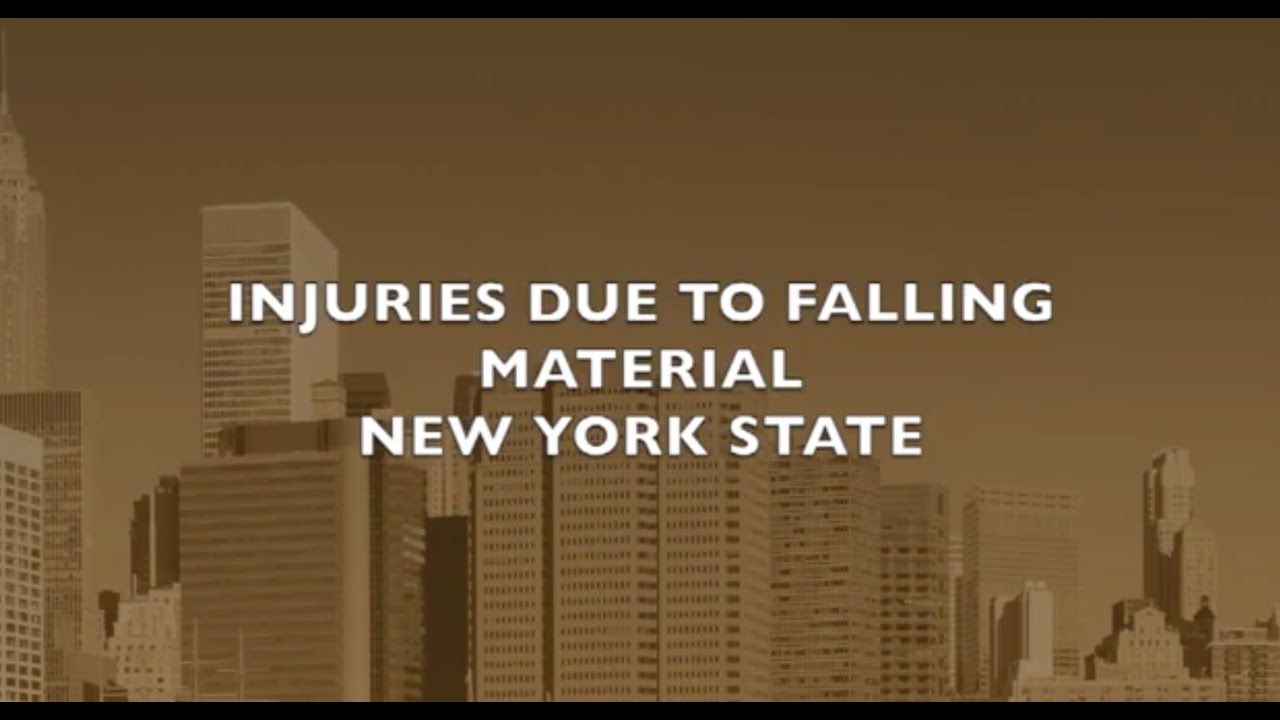 Construction Accident - Falling Material