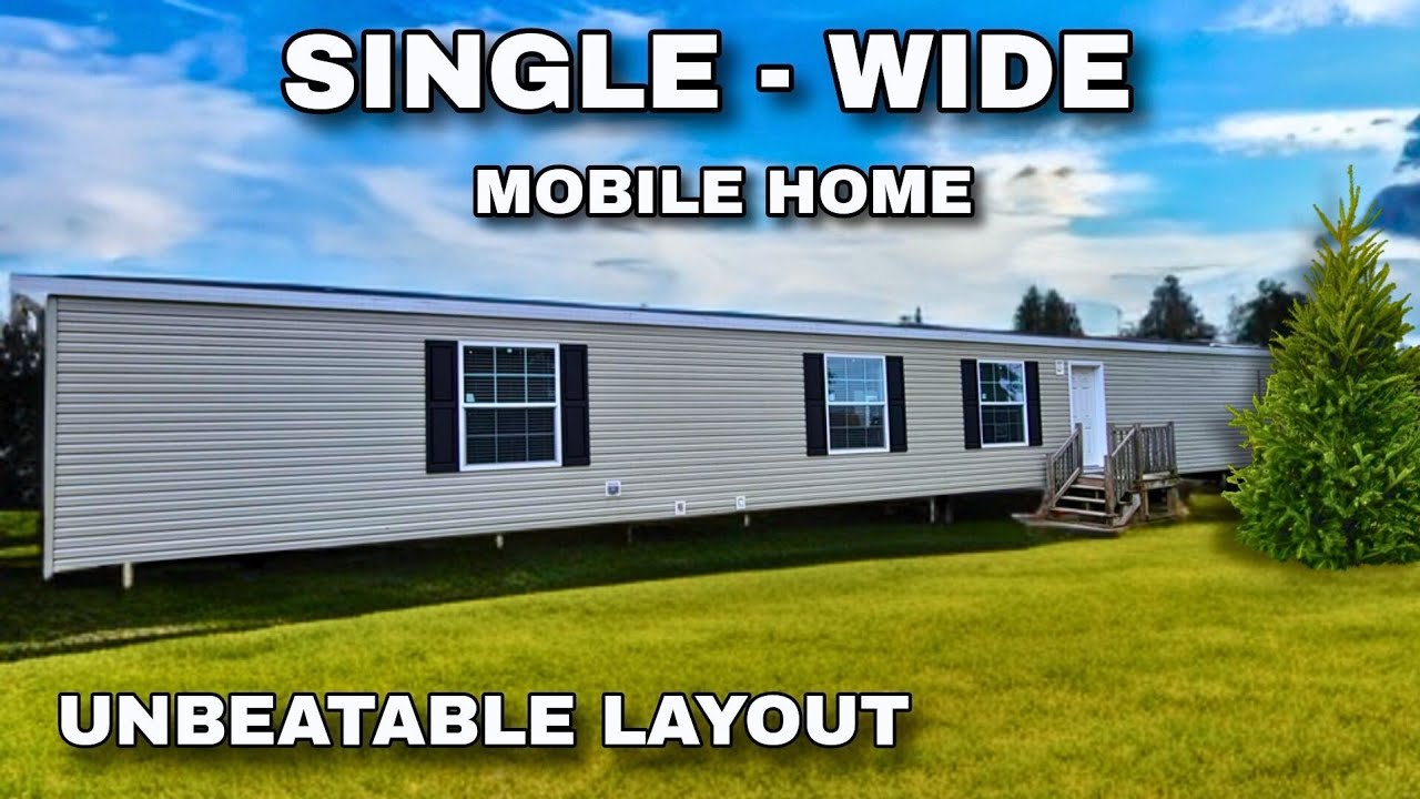 This Single-Wide Mobile Home Has a FUNCTIONAL LAYOUT Making it VERY DESIRABLE
