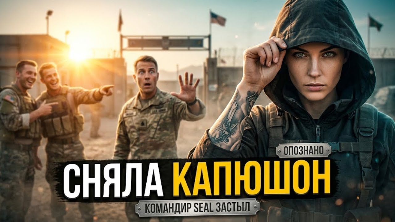 Они смеялись над татуировкой — пока снайпер не сняла капюшон, и командир SEAL не замер.