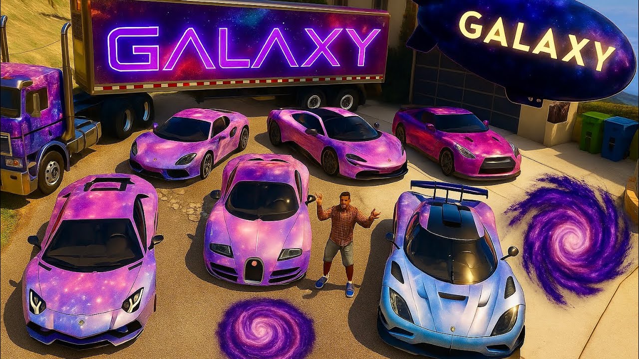 GTA 5 Stealing GALAXY Modified LUXURY Cars With Franklin! | (GTA V Real Life Cars #88)
