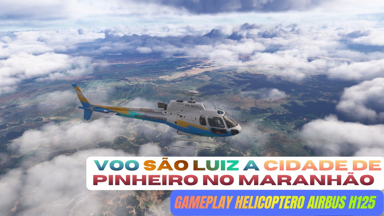 Helicóptero H125 no Flight Simulator RTX 2060 – Voo São Luís a Pinheiro/MA