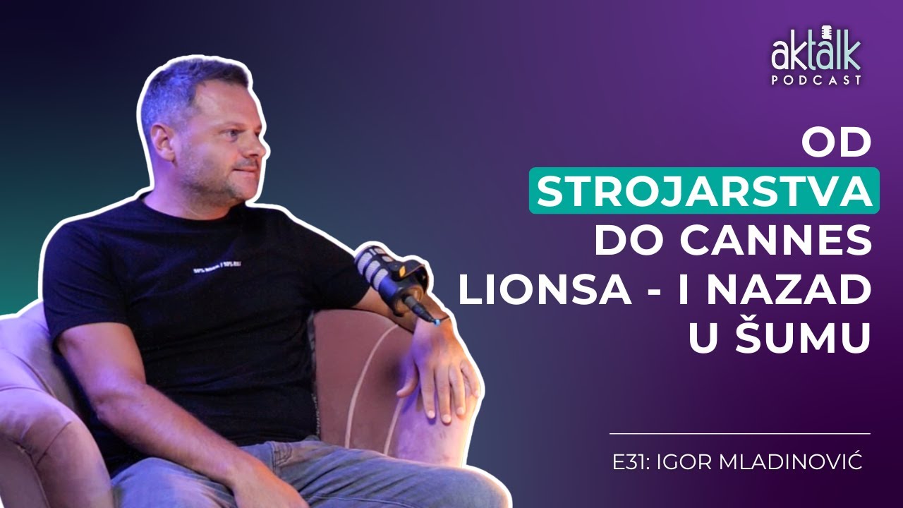 Podcast Akta Talk EP31 Igor Mladinović: Od brodogradilišta do Cannes Lionsa – i sadnje šuma