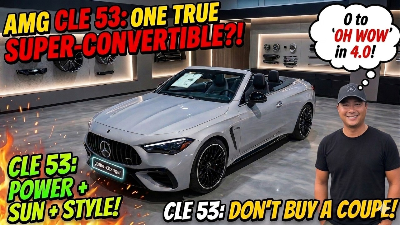 2025 MERCEDES BENZ AMG CLE 53 CONVERTIBLE - S Class Luxury with AMG Speed