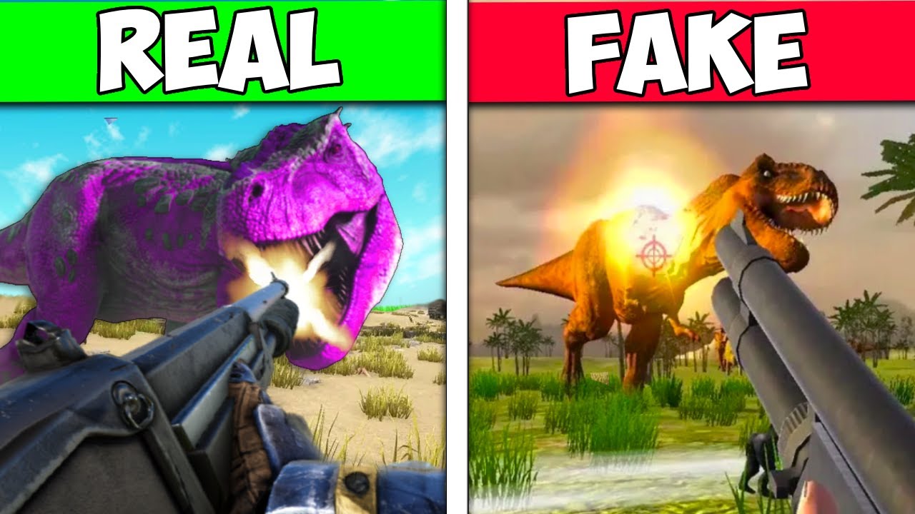 Пробую поддельные игры Ark Survival Evolved...