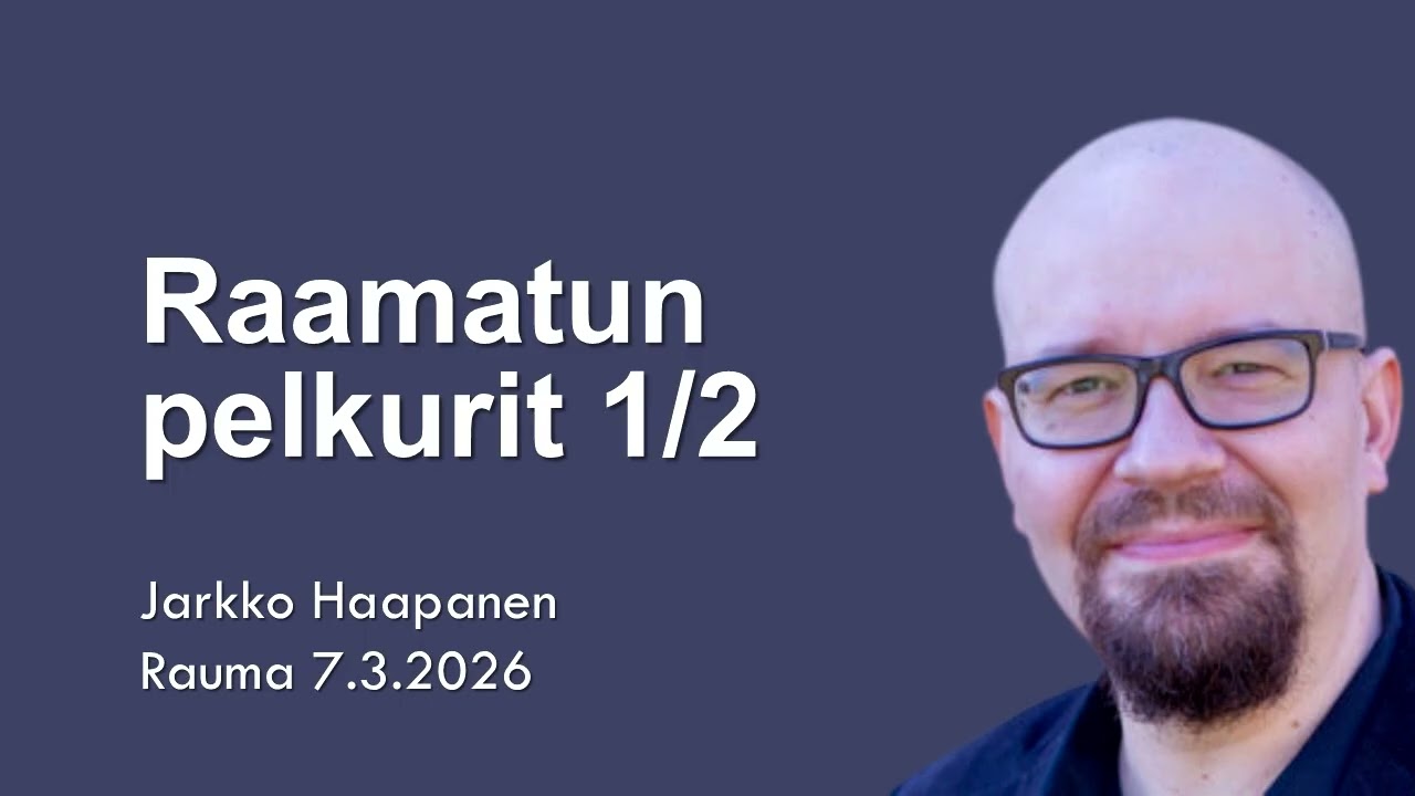 Raamatun pelkurit osa 1/2 – Jarkko Haapanen
