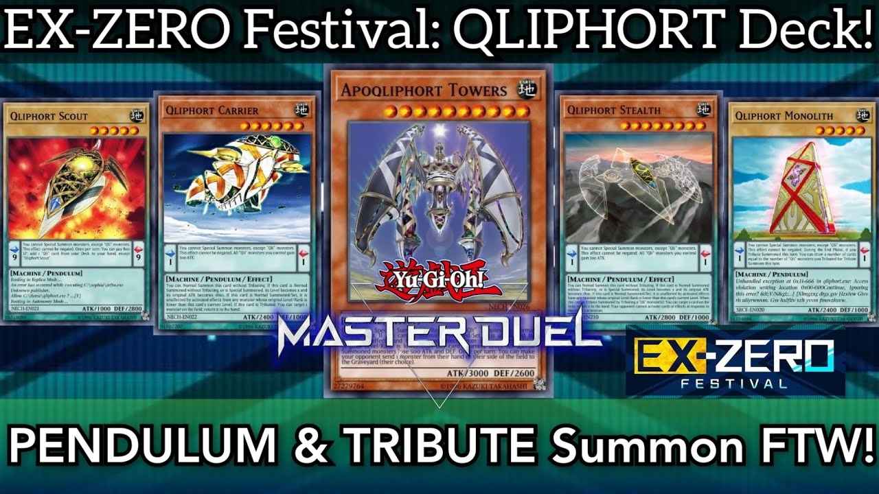 [EX-ZERO] QLIPHORTS | Pendulum & Tribute Summon Deck | [MASTER DUEL]