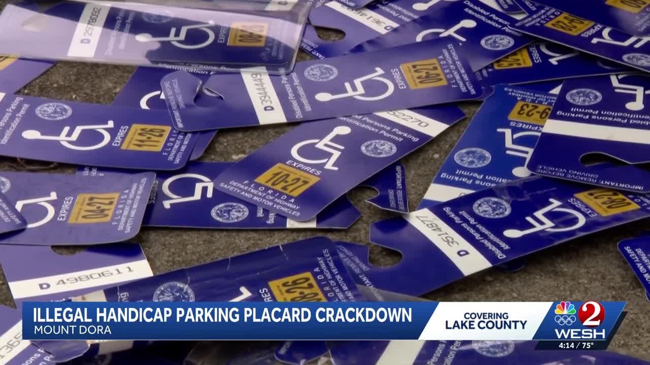 Florida police seize over 30 illegally used disability parking permits