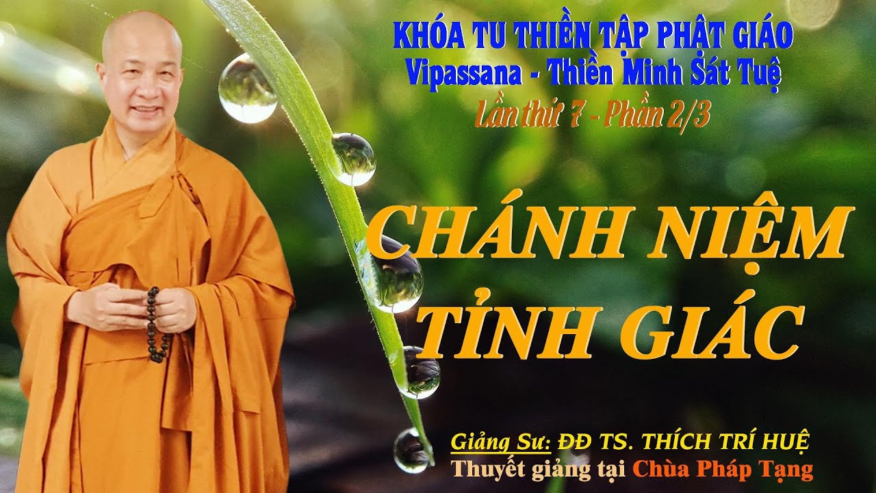 PT07.2 - CHÁNH NIỆM TỈNH GIÁC || Đại Đức THÍCH TRÍ HUỆ