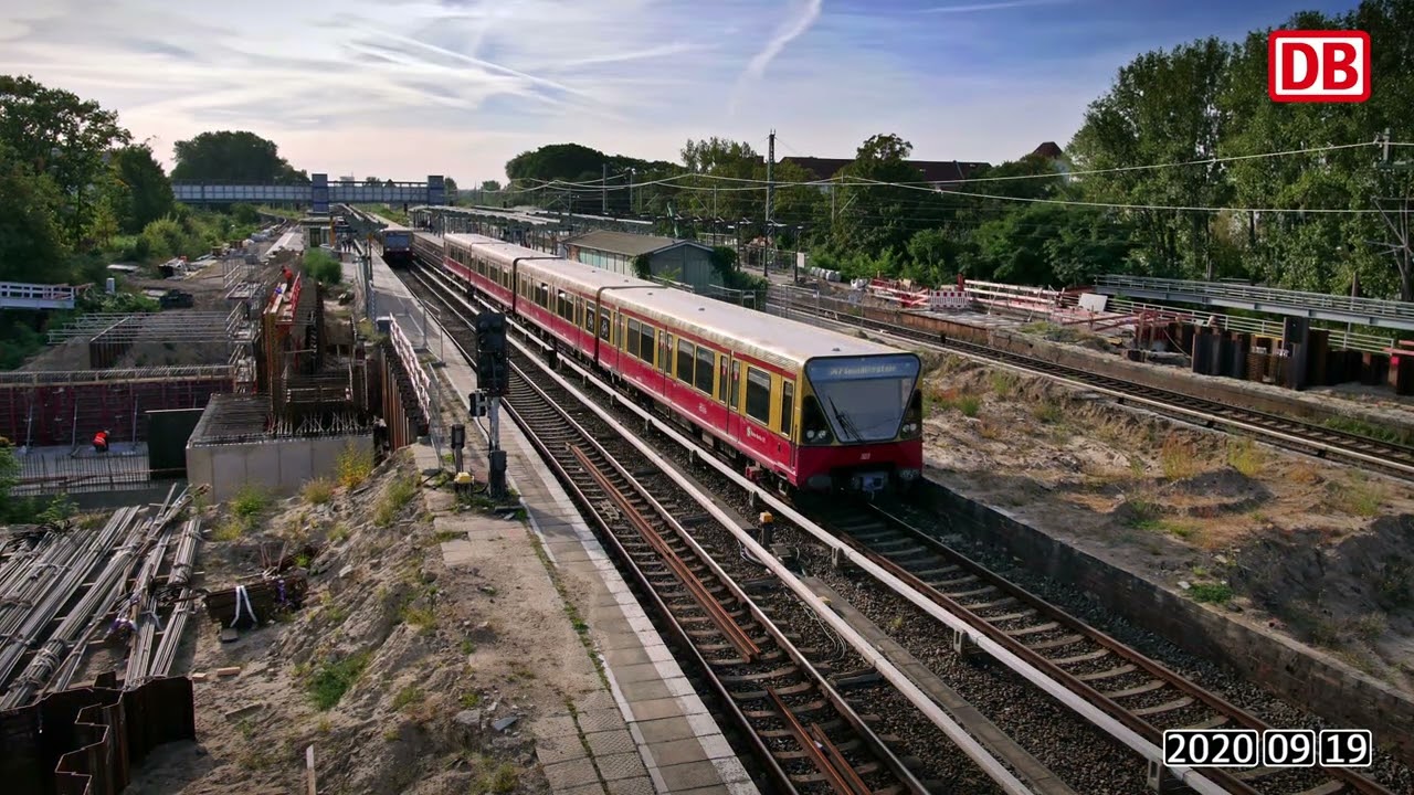 Berlin-Schöneweide Bahnhof – Zeitraffer der Hauptarbeiten von Februar 2019 bis Dezember 2024