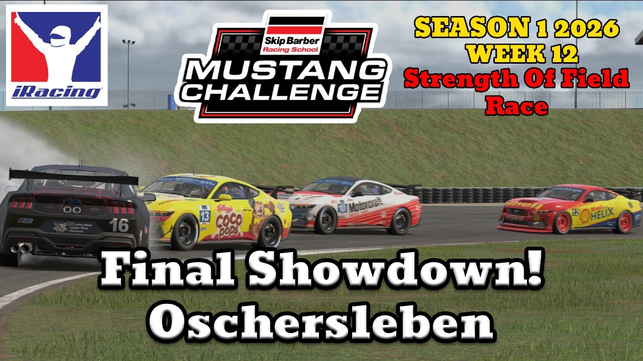 Intense Battle in Top Split! | iRacing Mustang Challenge SOF @ Oschersleben