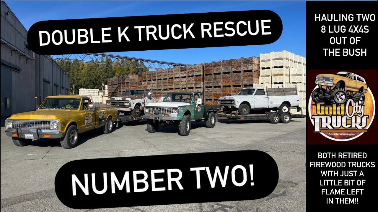 DOUBLE K TRUCK RESCUE #2! Buying Two Retired Firewood Hauler K20s And Bringing Them Home!