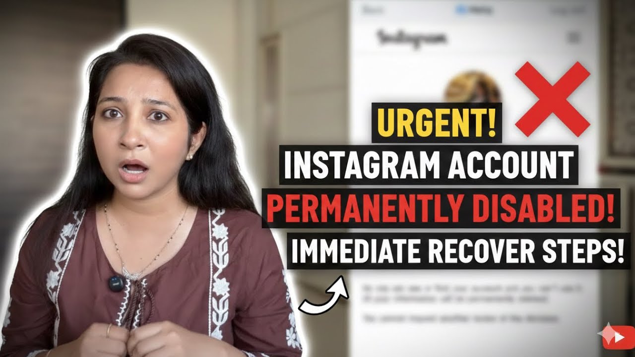 How i recover my Permanently Disable Instagram Account Back | storytelling time | Vidhi chauhan