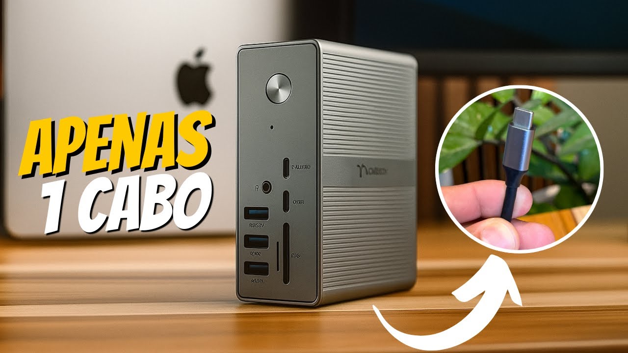 Dock Station TOBENONE Boa e Barata - MacBook CONECTADO  com 1 cabo!