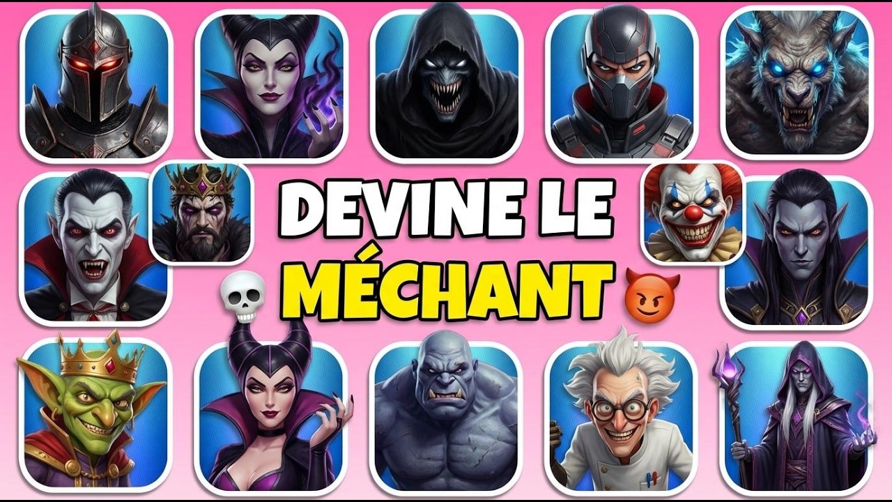QUIZ Disney VILAIN : Peux-tu trouver les 30 😈?