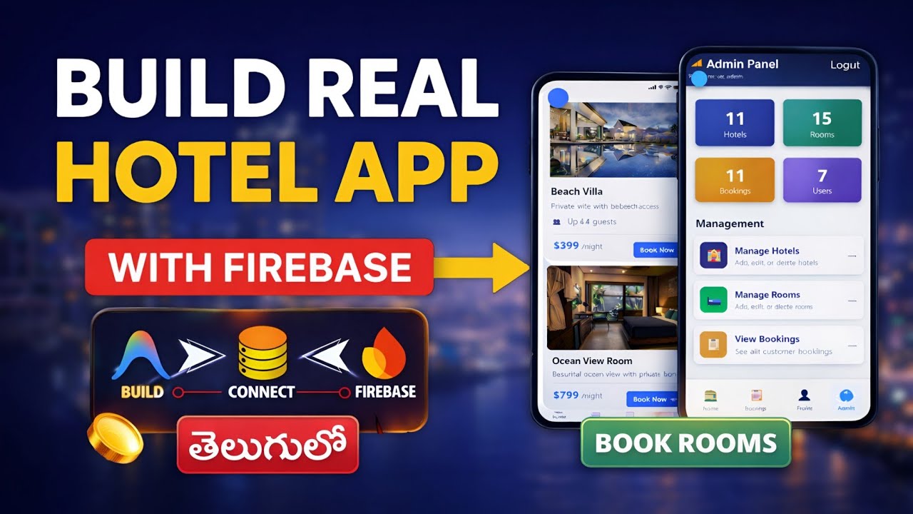 I Built a Full Hotel Booking App ( No Code ) | User & Admin Dashboard | Production-level application
