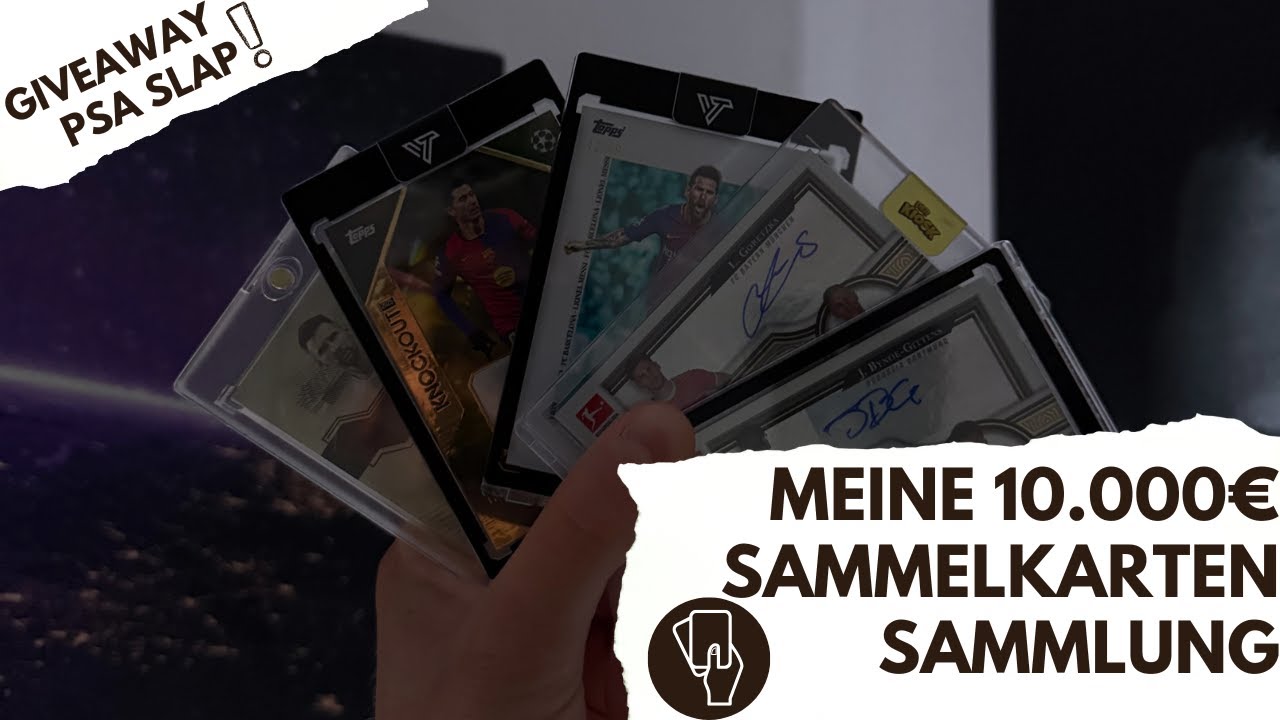 Meine 10.000€ Sammelkarten Sammlung | Giveaway PSA Slap | Deutsch | SecretCards