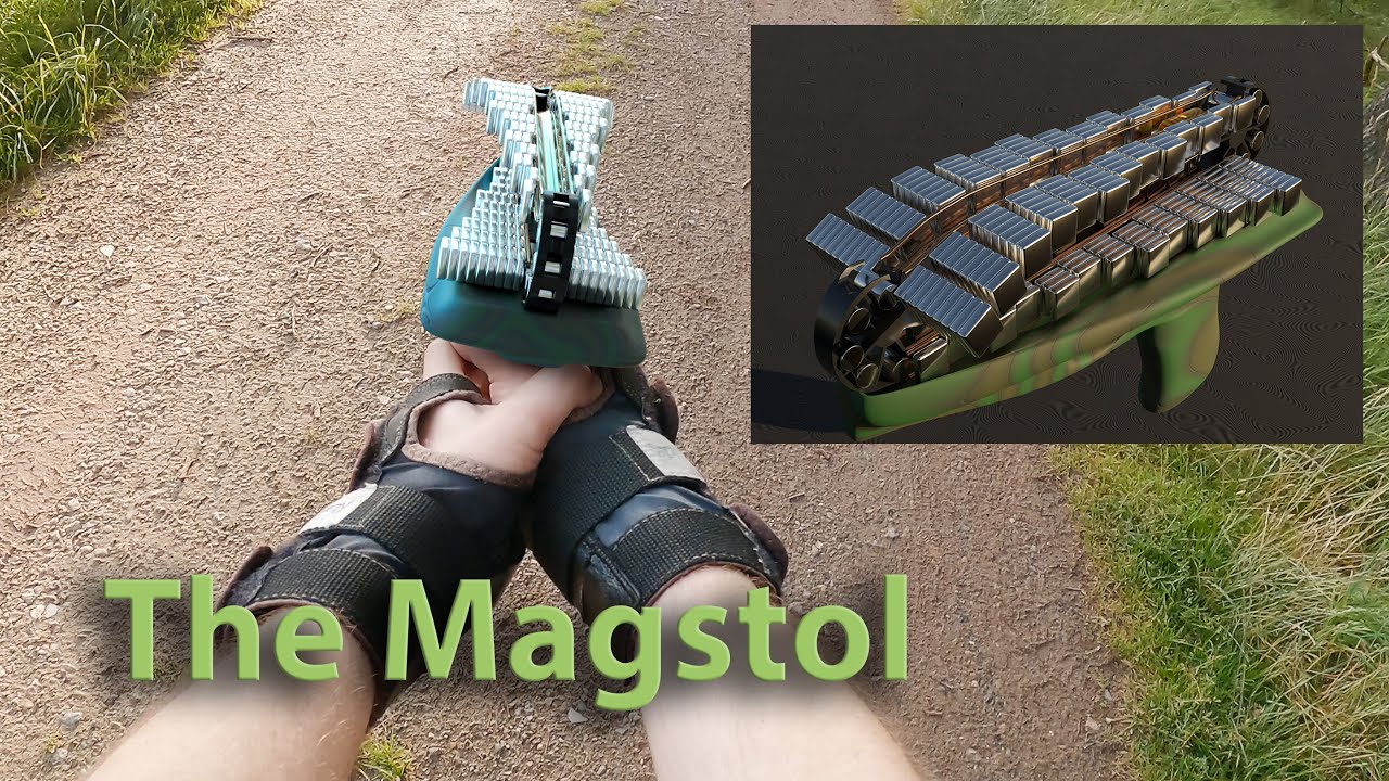 Magstol, the new magnetic pistol / a gun using permanent magnets