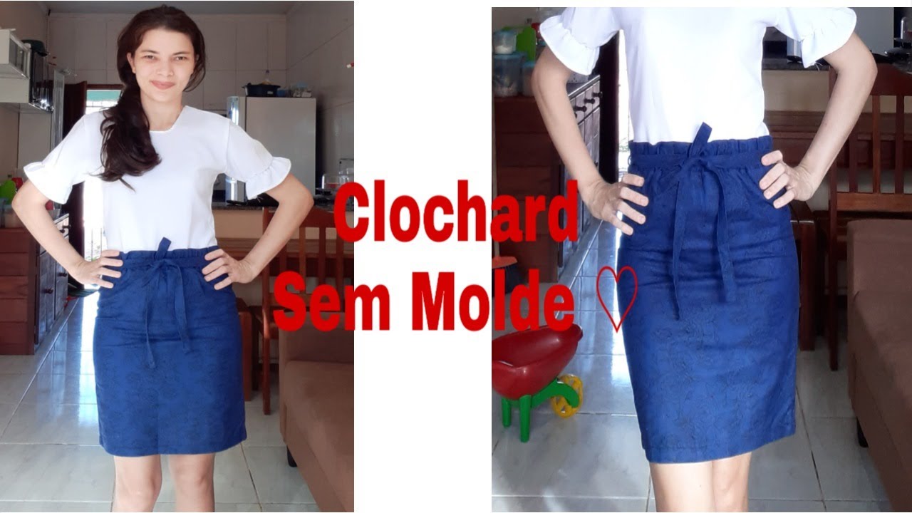 DIY SAIA CLOCHARD SEM MOLDE MUITO FÁCIL/ FAÇA VOCÊ MESMO