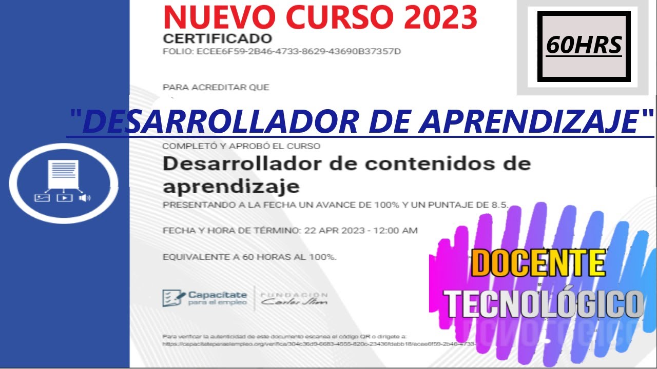 Docente Tecnológico: CURSO 