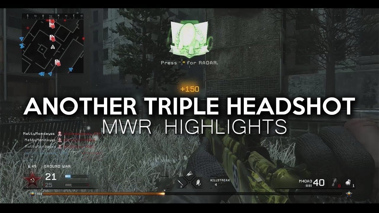 ANOTHER TRIPLE HEADSHOT!