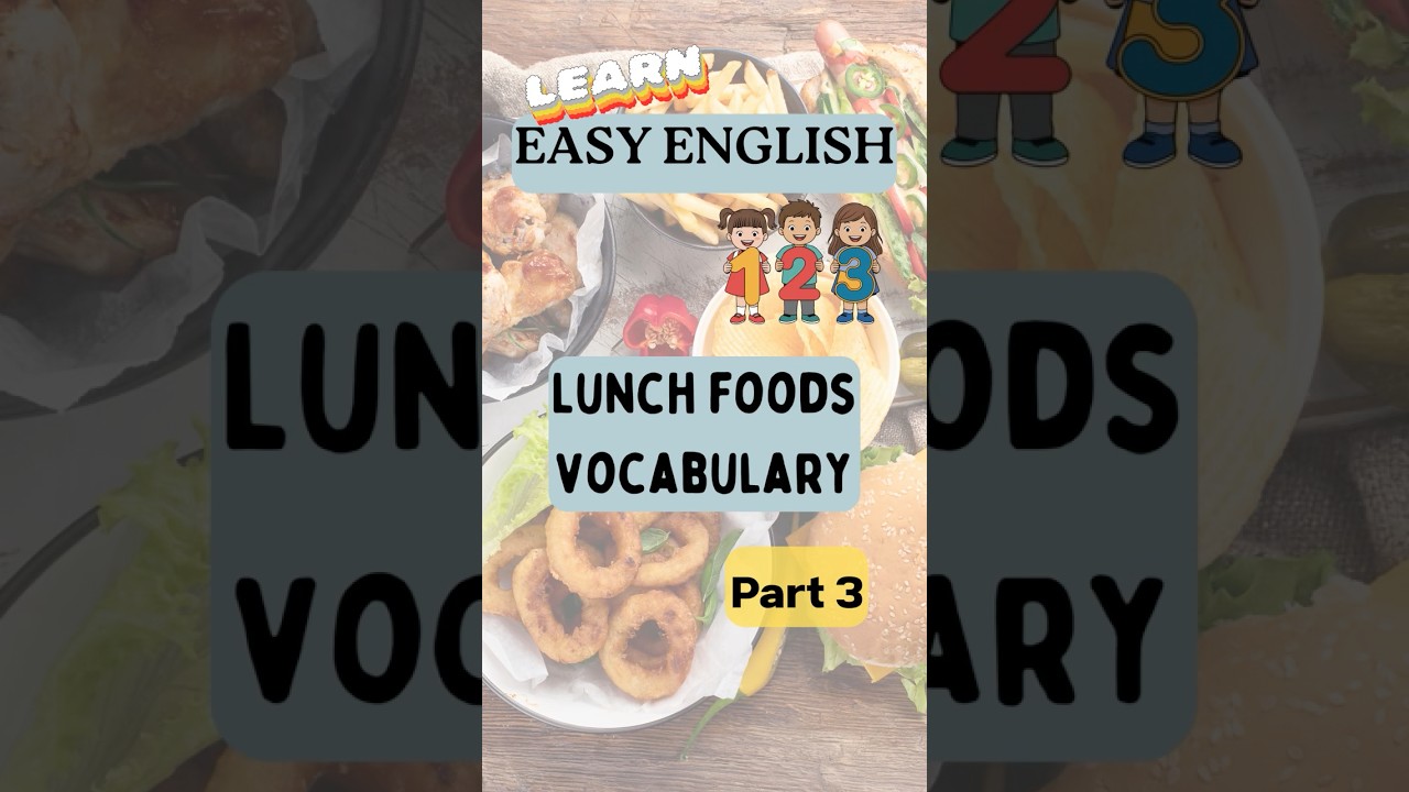Lunch foods in English pt. 3| Easy ESL Listening Practice 🇺🇸 #esl #eslteacher #easyenglish