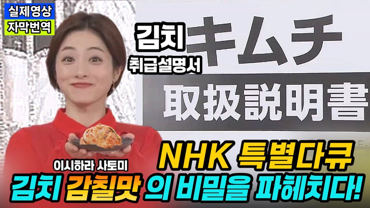 [일본한류] 이시하라 사토미가 진행한 NHK 김치다큐 │ 한국 김치의 감칠맛은 어디에서 오는가! │ 김치의 모든 것을 철저하게 분석한 일본 방송 소개!