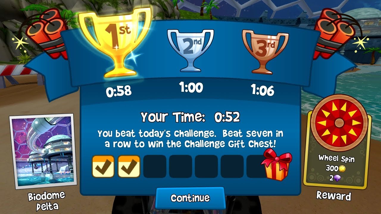 Daily Challenge Day 2 Firework Fury - Beach Buggy Racing 2 | MSCKelly