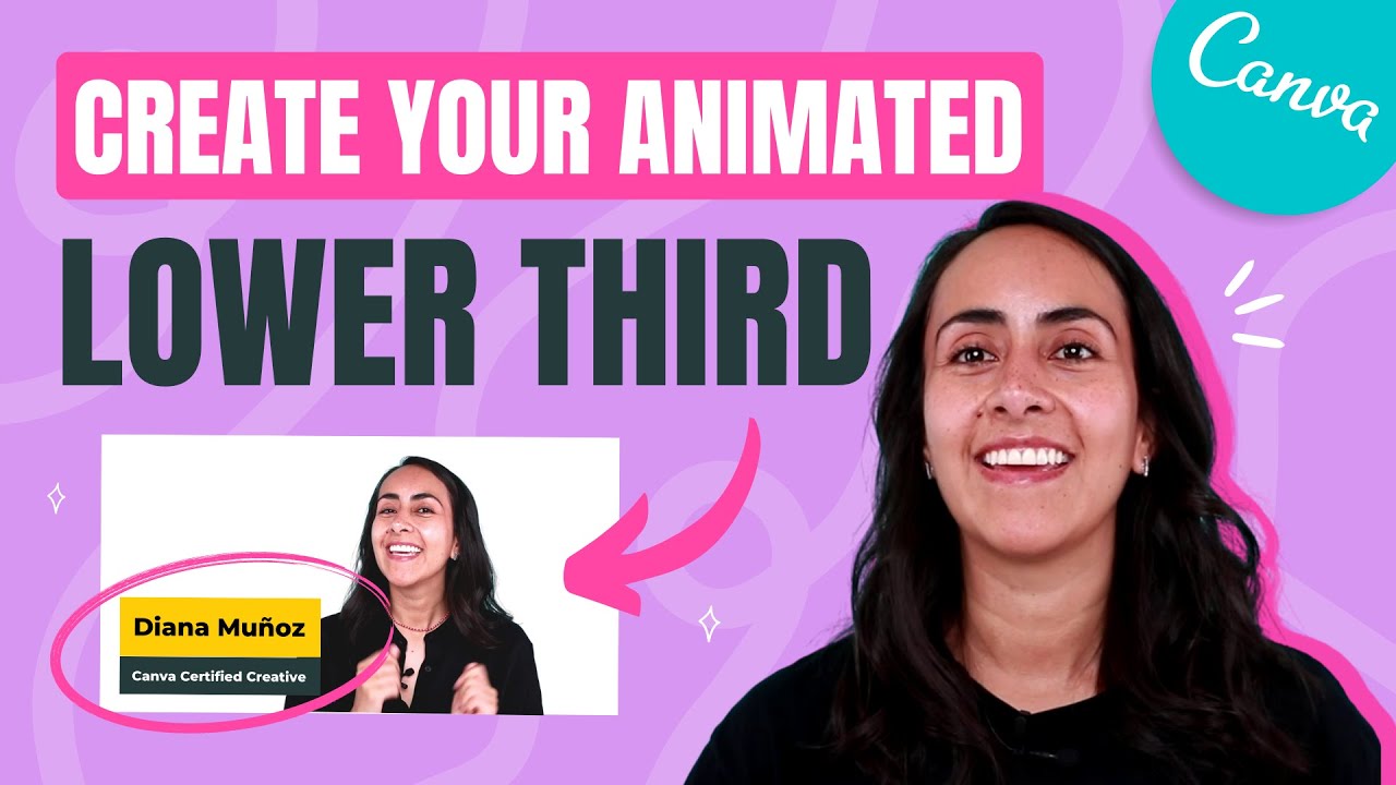 How to Make an Animated LOWER THIRD - Easy  & Quick Canva Tutorial