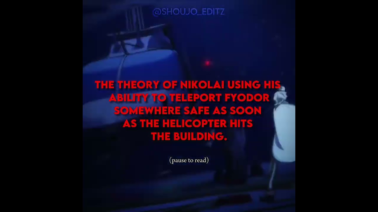 a new theory is here! 🫢 #anime #bsd #manga #bungostraydogs #dazai #animeedit #fyodor