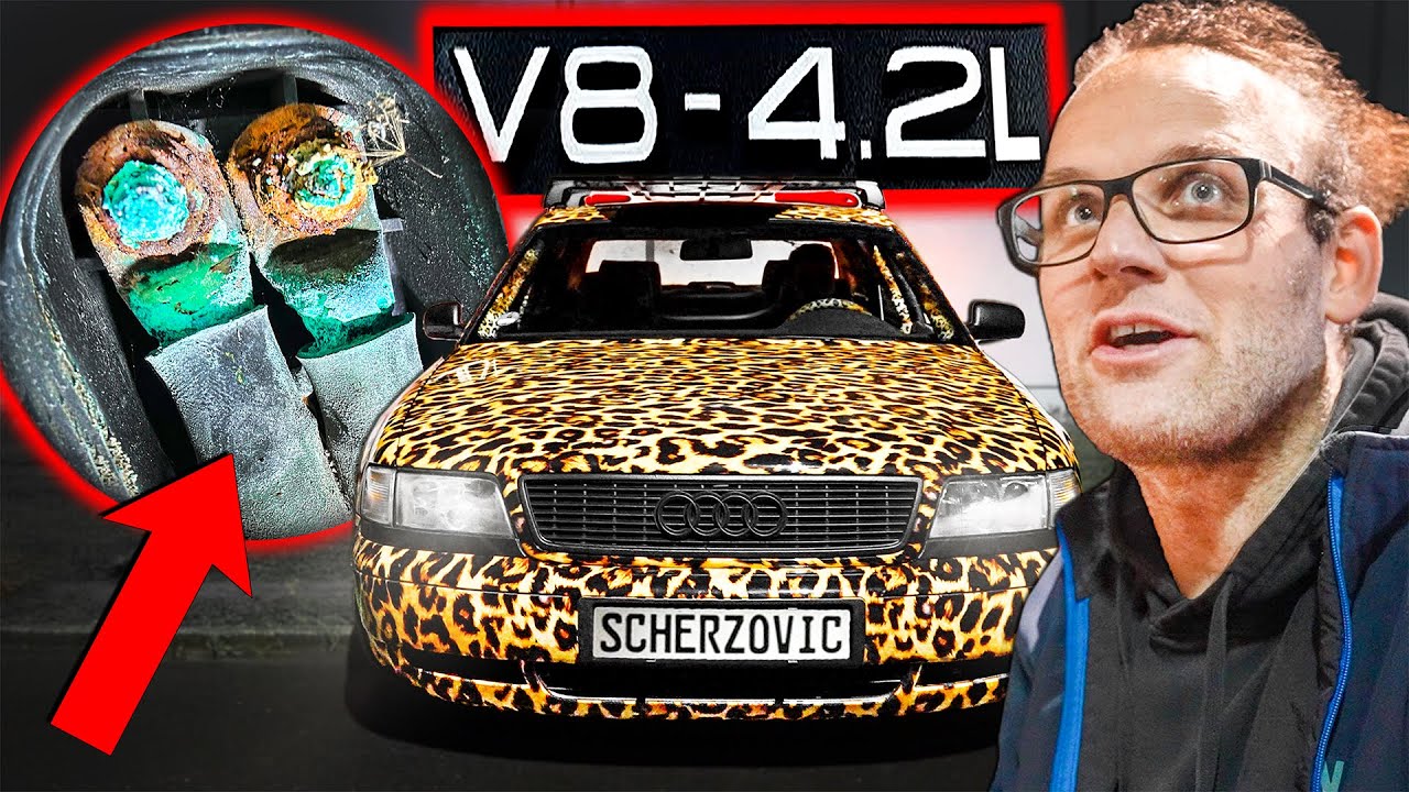 BÖSE ENTDECKUNG am Audi A8 V8! (mit Patrick in der Halle77)