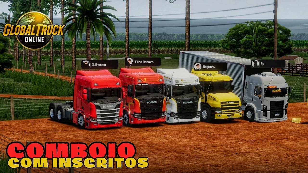comboio com inscritos no global truck onlinec