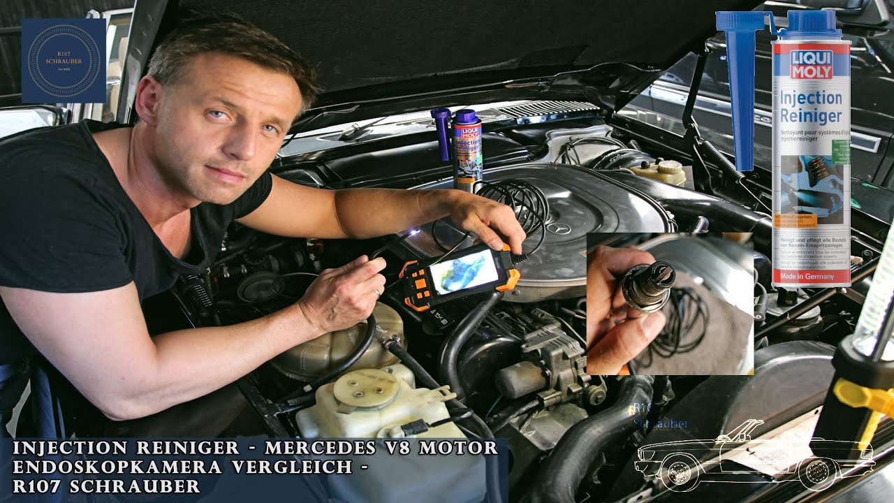 Injection Reiniger Liqui Moly Test - Ergebnis nach 100km V8-Endoskopkamera Zylinderbahn begutachten